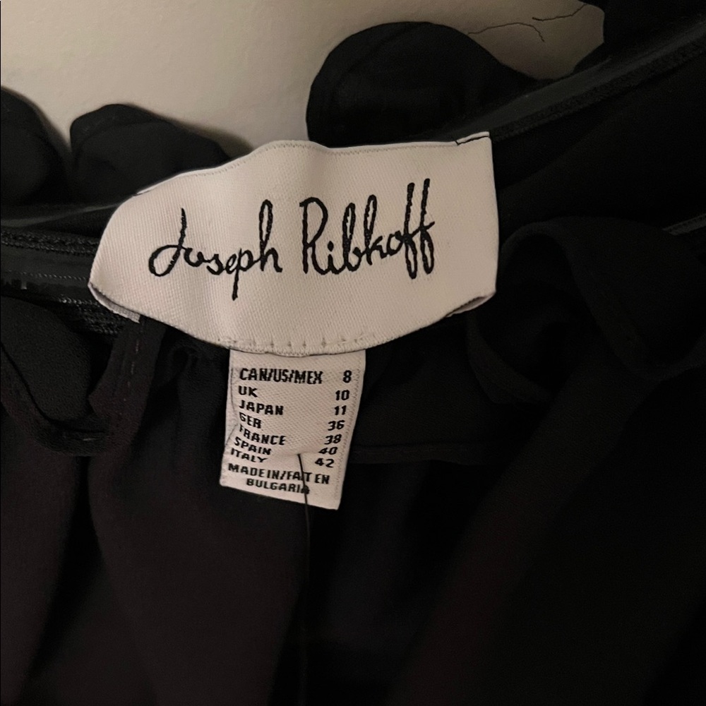 Joseph Ribkoff Black Ruffled Blouse - Picture 2 of 4